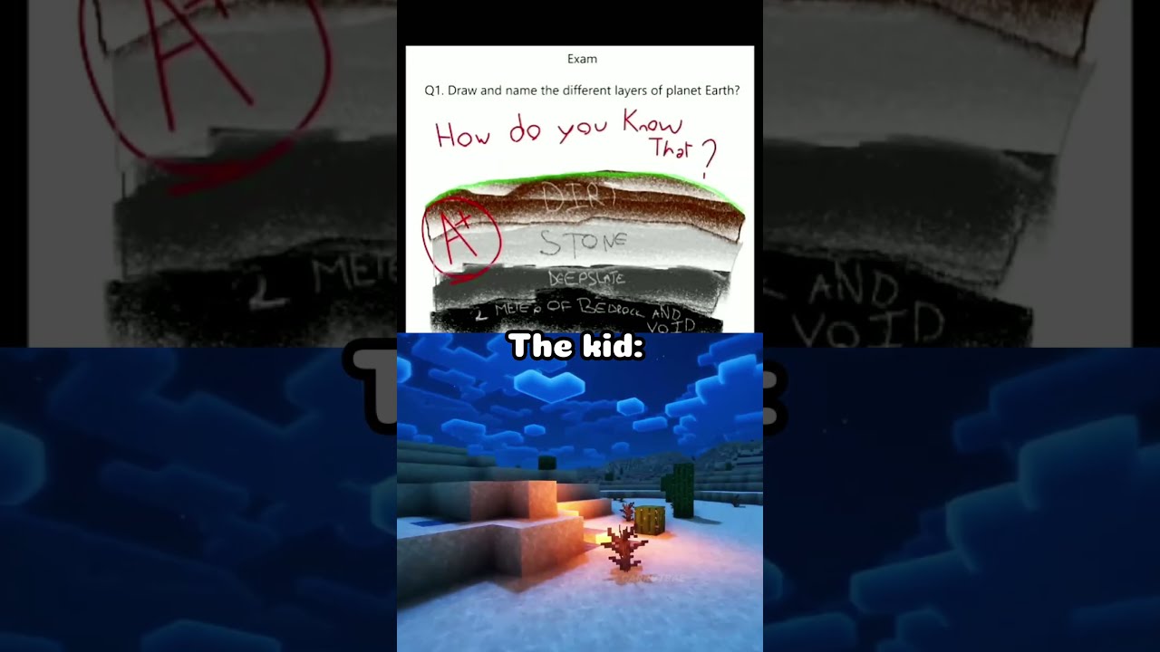Bro Learned From MineCraft 