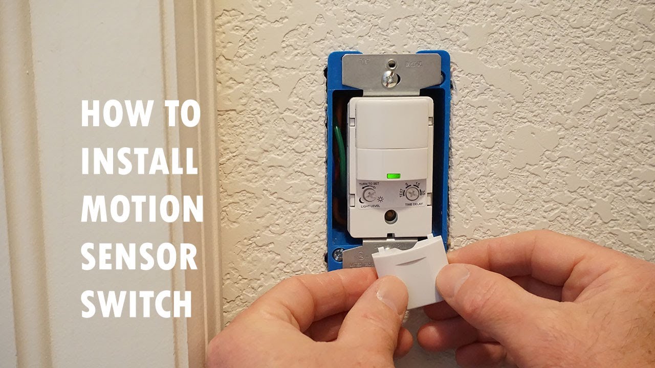 How To Install A Motion Sensor Light Switch Youtube