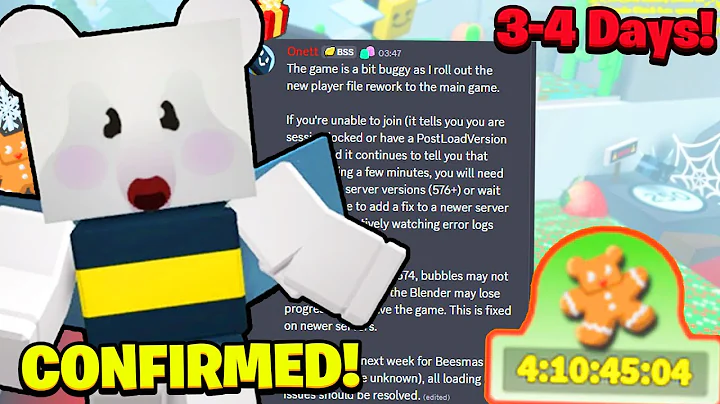 BEESMAS CONFIRMED NEXT WEEK! ONETT FINALLY SPOKE! ITS OFFICIAL! (Bee Swarm Simulator)