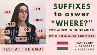 HOL vs HOVA (Where?) - Learn Hungarian Grammar (suffixes explained slowly with subtitles)