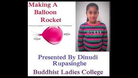 How To Make a Balloon Rocket | Rocket Science | kids Science Experiment