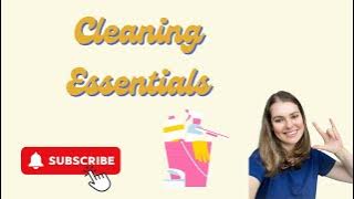 Cleaning Essentials for Small Space, Student Accommodation, Shared House (subtitled)