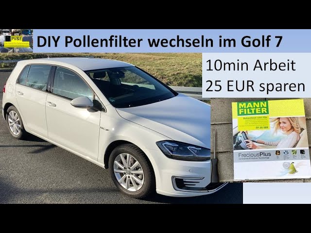 Innenraumfilter für Golf 7 mit Aktivkohle und antibakterieller