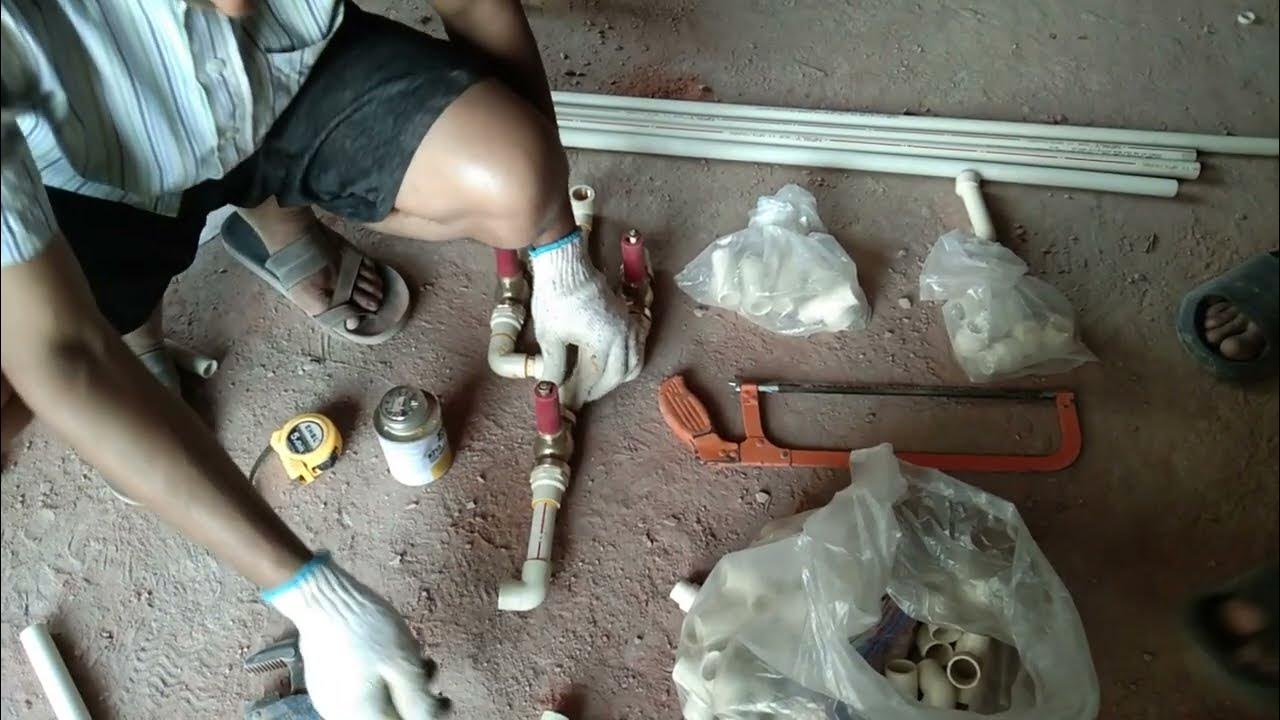 bathroom cpvc water pipe installation, বাথরুম সি পি ভি সি পাইপ লাইন