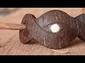 Handmade Coconut Hairpin with Inlay - DIY in Habibi.Works