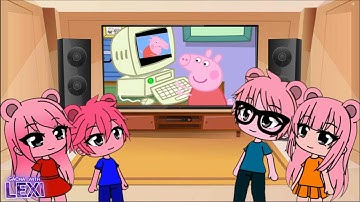|Gacha Club| 🐷 Peppa Pig Family Reacts to Piggy Memes Part 3 |Gacha Life|