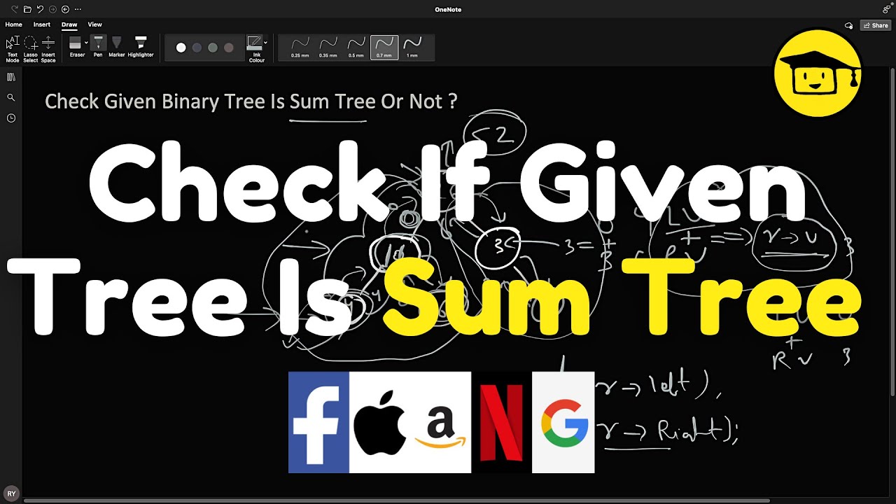 Check If Given Tree Is Sum Tree