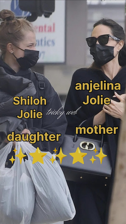 Shiloh Jolie and his mother anjelina Jolie #shorts