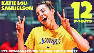 KATIE LOU SAMUELSON Scored 12 Points To Help Sparks Beat Liberty