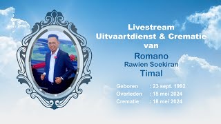 Livestream: Uitvaartdienst van Romano Timal