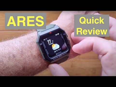 ZEBLAZE ARES 3ATM Waterproof Swimming Health/Fitness Rugged Smartwatch: Quick Overview