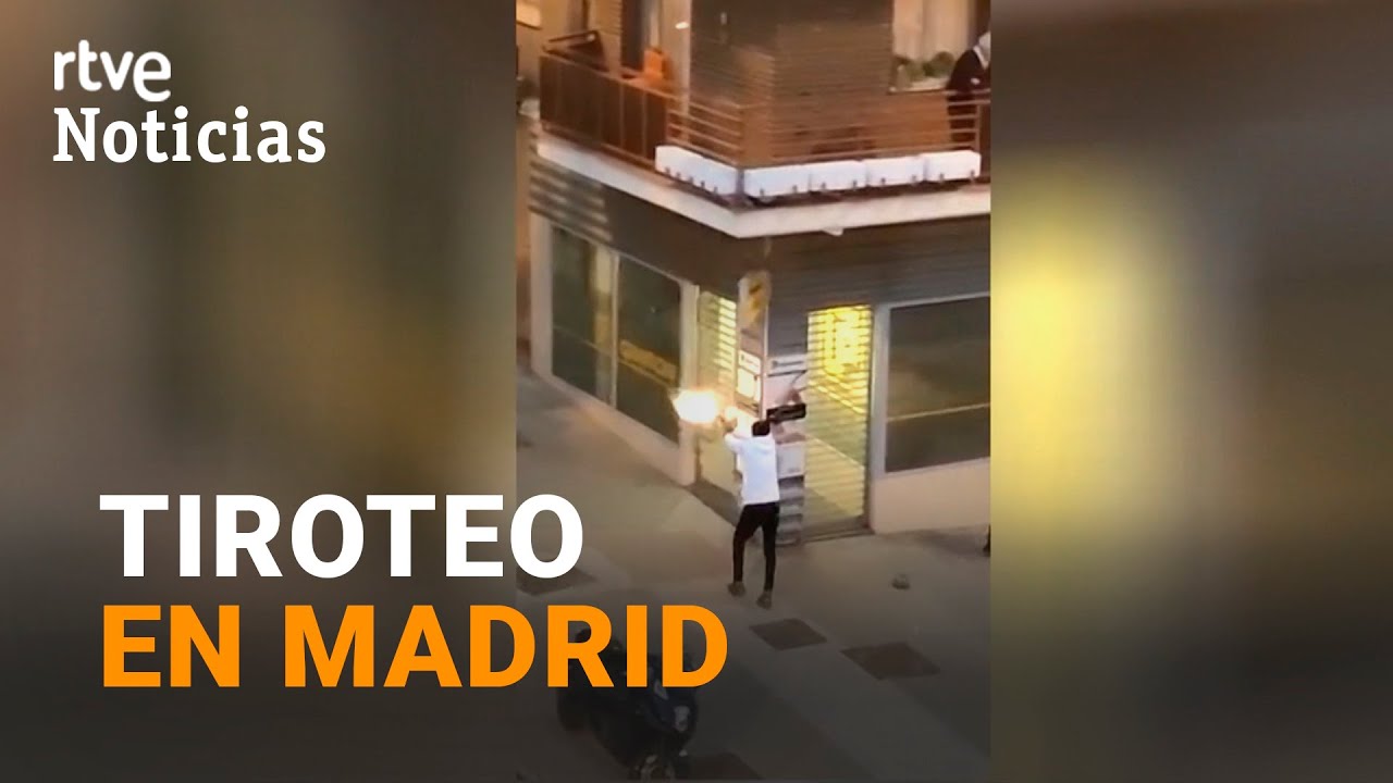 TIROTEO en plena calle en MADRID por un presunto CHOQUE de BANDAS latinas I RTVE Noticias