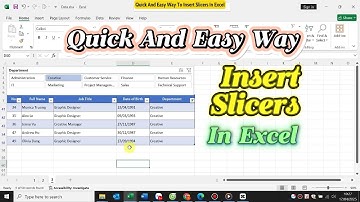 Quick And Easy Way To Insert Slicers in Excel ! How to Use Slicer in Excel WITHOUT Pivot Table