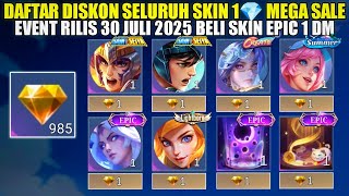 1 DIAMOND DISCOUNT ON ALL SKINS JULY 30, 2025! HOW TO BUY SKINS USING THE MOBILE LEGENDS YELLOW D...