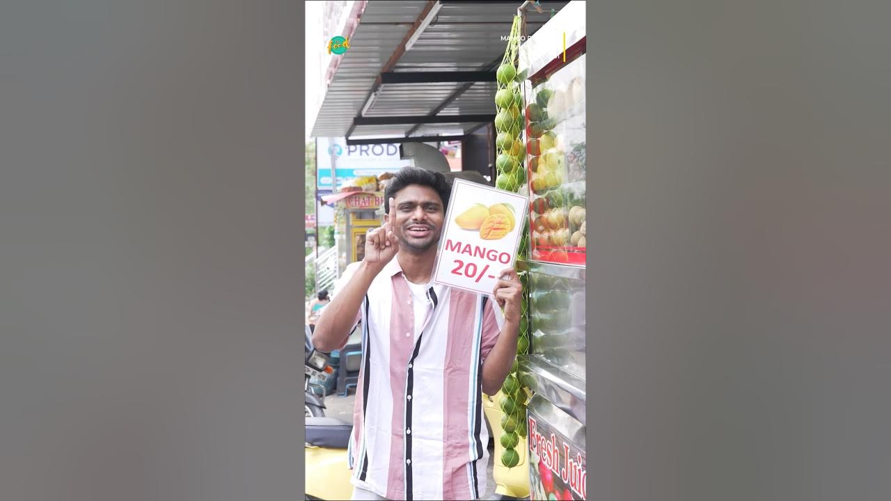 ₹20 Cheapest Mango Juice in Hyderabad Mango Desserts in Hyd Episode 1