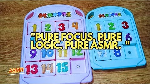 Jumbling & Solving Number Klotski Puzzle | No Talking ASMR | Satisfying Brain Puzzle 🧩