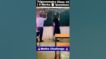 Trigonometry Class 10 | Important Question Trigonometry | Maths Challenge #shorts #youtubeshorts #yt