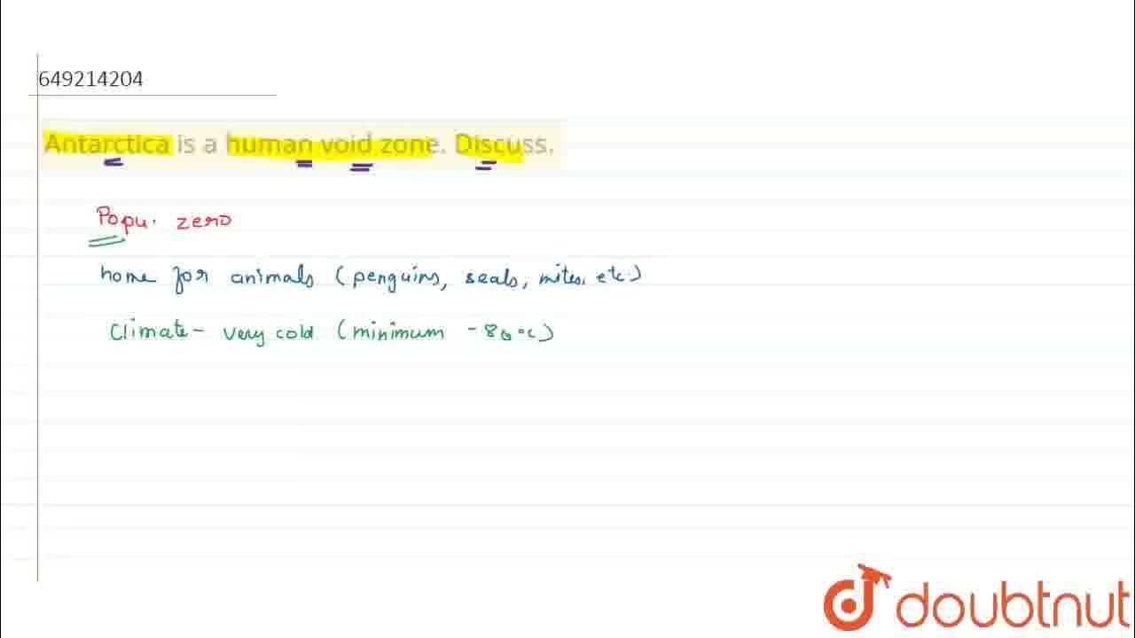 Antarctica Is A Human Void Zone Discuss n CLASS 12 WEB QUESTIONS antarctica-is-a-human-void-zone-discuss-n-class-12-web-questions