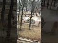 russians near Kiev - idioys attacking WWII monument