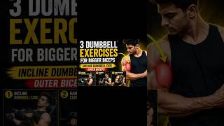 💪 Bigger Biceps in 3 Dumbbell Moves 🔥 #biceps #gymmotivation #fitness #workout #viralreels
