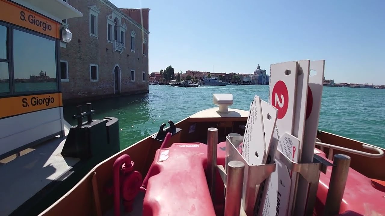 【Front Ride】Venezia Actv Vaporetto Linea 2 | San Zaccaria → Piazzale Roma → Lido S.M.E.