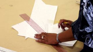 Celebrity Patterns - How to Transfer a dart by adding seam allowance Profile