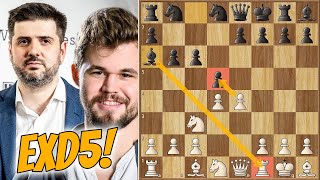 Exchange Sac on Move 5! || Carlsen vs Svidler || Champions Showdown: Chess9LX (2020)