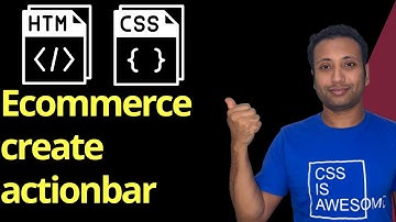 CSS ecommerce project in Bangla part-9 : create actions bar