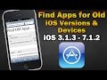 Find Apps Compatible With Old iOS Versions/Devices (iPhone 2G/3G/3GS/4, iPod Touch 1/2/3/4, iPad 1)