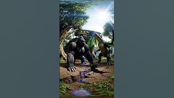 Gorilla vs Giant Python vs Dragon” – AI Video Prompt Series. #Gorilla vs Python