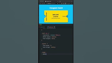 Coupon Card in CSS