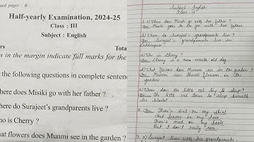 Class 3/Half yearly Examination 2024/25/English Paper Discuss/Previous Paper/Assam Jatiya Bidyalay