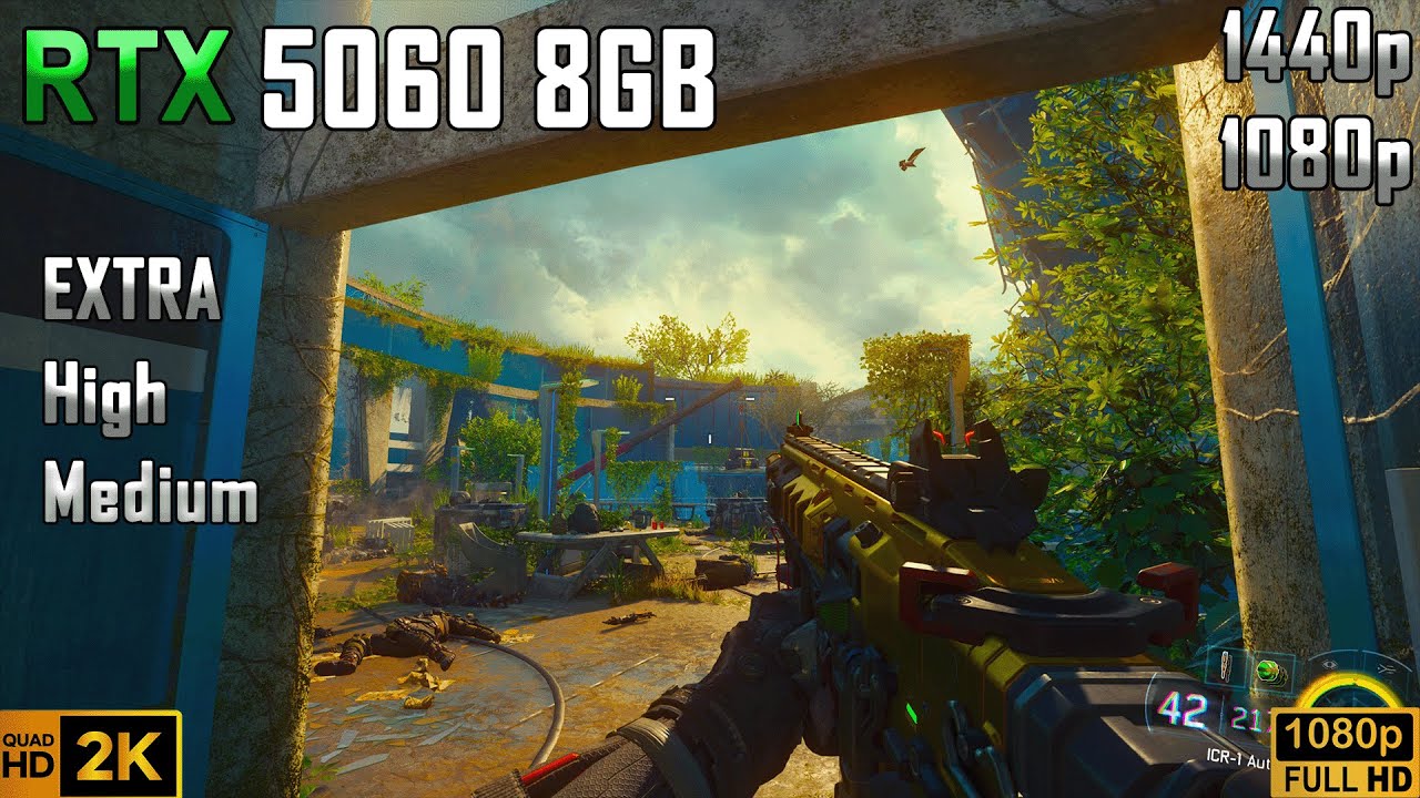 RTX 5060 8GB | Call of Duty: Black Ops 3 | 4k & 1440P & 1080P All Settings