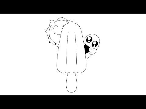 Cute Kawaii Ice lolly doodle