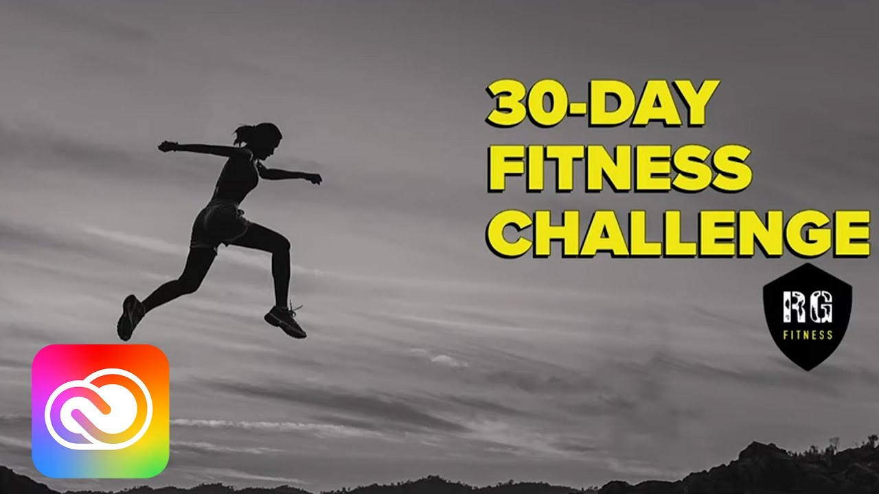 Adobe Spark Creative Fitness Challenge 4 Create Banners For Social Media Adobe Creative Cloud Youtube