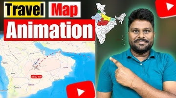 How to Make Travel Map Animation Video | Video Editing Like Dhruv Rathee #documentary #mapanimation