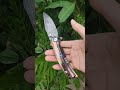 VORIXN Damascus Folding Knife | Hand-Burned Zirconium Handle Masterpiece #edcknife #damascusknife