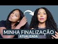 Minha finalização atualizada-cachos com química 💁🏾‍♀️