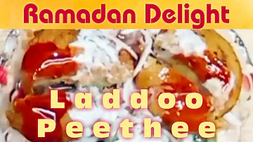 Laddoo Peethee, the aroma  you can't  avoid  to eat. Favorite street food of Pakistan.