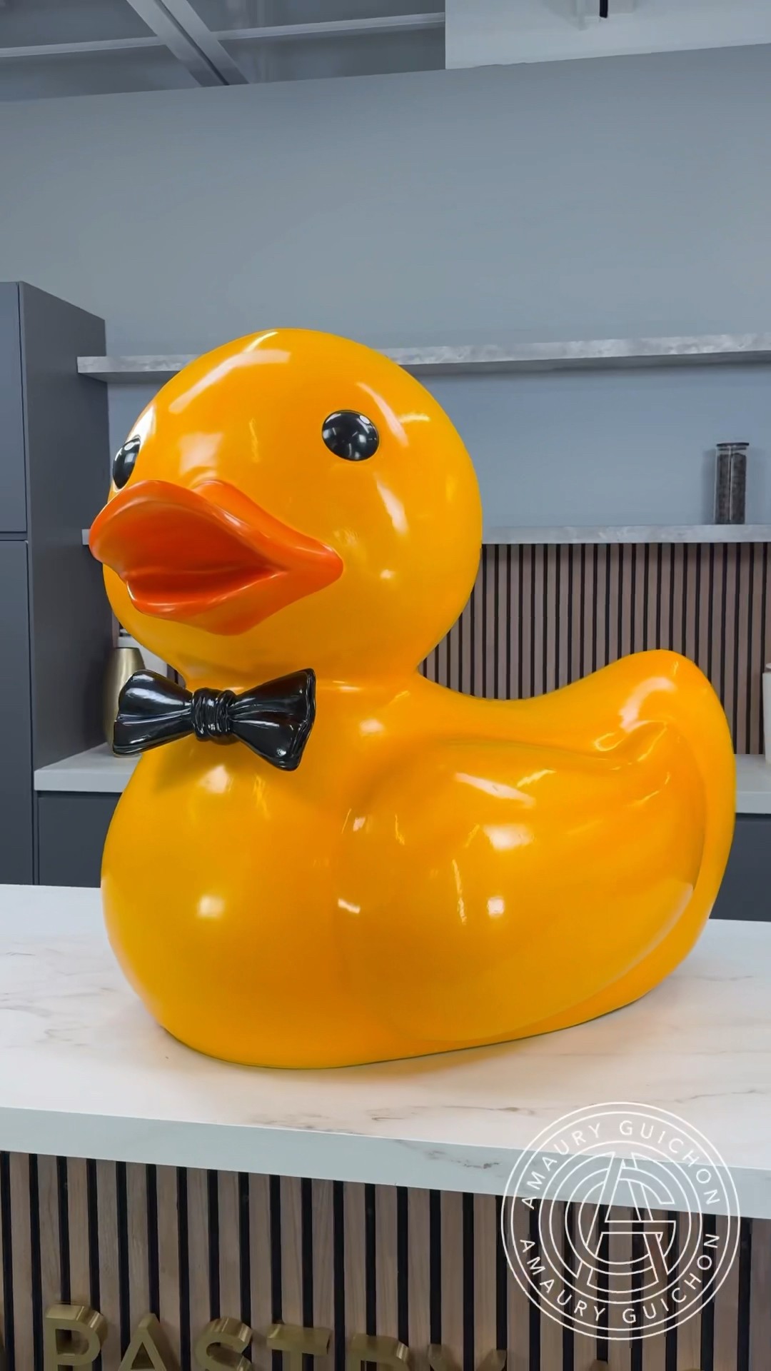 Chocolate Rubber Ducky! ? Isn’t he the cutest little gentleman? #amauryguichon #chocolate #duck