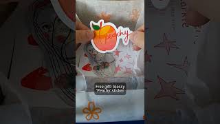 Unboxing: strawberry sparkle! #art #artsandcrafts #handmade #stickers #stickeraddict #holographic