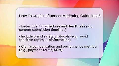 How To Create Influencer Marketing Guidelines? - Everyday-Networking