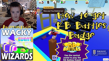 AndersonPlays Roblox Wacky Wizards - How To Get RB Battles Badge In Wacky Wizards