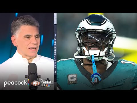 A.J. Brown nearly absent from Eagles box score vs. Cowboys | Pro Football Talk | NFL on NBC