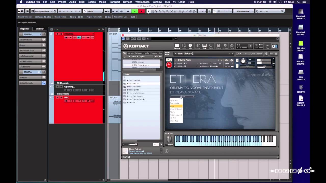 Zero-G ETHERA - Pad demo