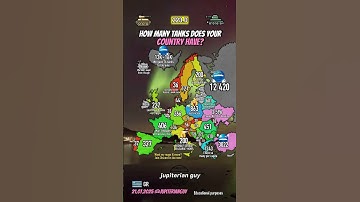 Tanks in Europe 🚔 #shorts #geography #map #mapping