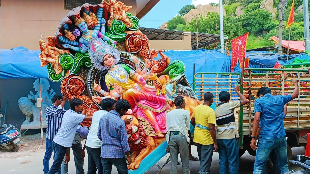 Durga Mata idol Transport from Dhoolpet 2021 | Durga Mata aagman at Dhoolpet Hyderabad