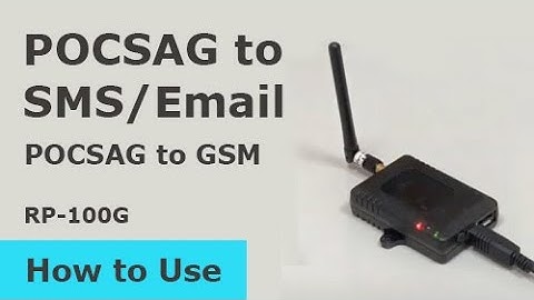 【How to Use】【POCSAG to SMS/Email】POCSAG to GSM Gateway【RP-100G】【Gold Apollo 金阿波羅】
