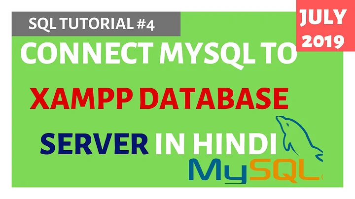 MySQL Tutorial #4: Connect MySQL To XAMPP Database Server | Find User & Password on PhpMyAdmin XAMPP