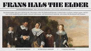 Testing Frans Hals Procreate Brushes, Canvas Textures & Color Palettes by Digi Life